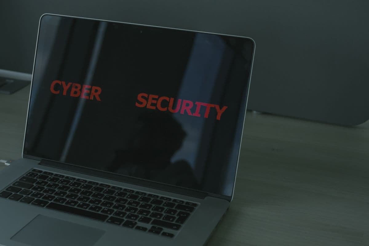 Website security basics for SME owners — padlock icon over a laptop with a login screen
